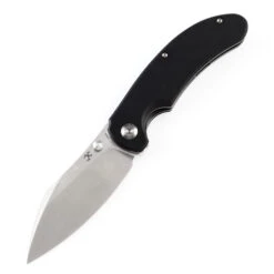 Kansept Nesstreet Folding Knife Black G10 Handle 154CM Plain Edge Satin Finish T1039A1