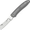 Spyderco Roadie Double Dent Non Locking Pocket Knife Gray FRN Handle C189PGY