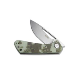 Kubey Thalia Front Flipper Folding Knife Camo G10 Handle D2 Plain Edge Bead Blast Finish KU331I -BladeHaven Shop 331I 1 62980.1669045873