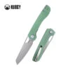 Kubey Elang Liner Lock Folding Knife Jade G10 Handle AUS-10 Sheepsfoot Plain Edge Bead Blast Finish KU365C -BladeHaven Shop 365C 34970.1690323962