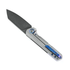 Kansept Bulldozer Front Flipper Folding Knife Gray Titanium/Timascus Clip Handle 20CV Plain Black Blade K1028A2 -BladeHaven Shop 69e200b5 b09d 4650 8191 ce55395d1e7b 43362.1651155437
