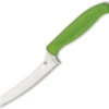 Spyderco Z-Cut Blunt Tip Kitchen Knife Green Poly Handle CTS-BD1 Serrated Edge Satin Finish K13SGN -BladeHaven Shop 7b6b417c c553 48cb a28d 01bb59f56669 37581.1665588962