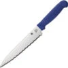 Spyderco Utility Kitchen Knife Blue Polypropylene Handle MBS26 Serrated Edge K04SBL -BladeHaven Shop 8c14f638 fda0 4613 bd10 e3945d86ba6d 28389.1613691499