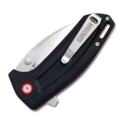 RoseCraft Little Chonk Folding Knife Black G10 Handle D2 Wharncliffe Plain Edge Stonewash Finish RCM006-BG -BladeHaven Shop BGG 2 01968.1689262253