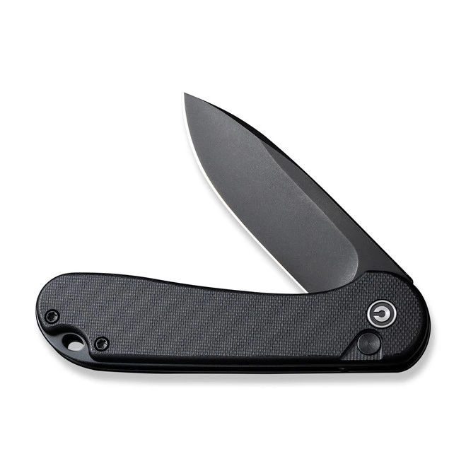 Civivi Button Lock Elementum II Folding Knife Black G10 Handle Nitro-V Plain Edge Black Stonewash Finish C18062P-1 5 Civivi Button Lock Elementum II Folding Knife Black G10 Handle Nitro-V Plain Edge Black Stonewash Finish C18062P-1 - Image 3