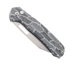 WMK Exclusive CJRB Pyrite Wharncliffe Folding Knife Black & White Gmascus G10 Handle AR-RPM9 Wharncliffe Plain Edge Stonewash Finish J1925A-DBW -BladeHaven Shop CJRB J1925A DBW 01 76634.1685545299