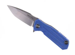 WMK Exclusive Real Steel 3605F Control Flipper Blue G10 & Stainless Handle D2 Blade 7211