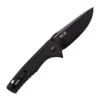 Tekto F3 Charlie Button Lock Folding Knife Black G10 Handle D2 Drop Point Plain Black Blade -BladeHaven Shop D2K 1 73260.1686774762