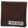 Issuing Stitches 7 X 7 Microfiber Knife Cleaning Cloth Hank Brown Tie -BladeHaven Shop ISSUING STITCHES BROWN TIE 7x7 02 13505.1676396803