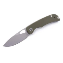 Miguron Moyarl Folding Knife OD Green G10 Handle 14C28N Drop Point Plain Sandblsted Blade