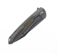 Ochs Worx Solarstorm EDX Folding Knife OD Green Micarta Handle M390 Plain Edge Two Tone Satin Finish -BladeHaven Shop OCHS WORX SOLARSTORM OLIVE MICARTA 02 10635.1680017513