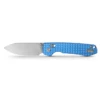 WMK Exclusive Vosteed Raccoon Crossbar Lock Folding Knife Blue Aluminum Frag Handle 14C28N RCCWA4 -BladeHaven Shop RCCWA4 Stonewashed 14C28N Blue Aluminum Frag 1 00875.1692292811