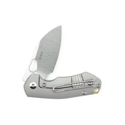 Giant Mouse Knives ACE Riv Framelock Folding Knife Titanium Handle M390 Plain