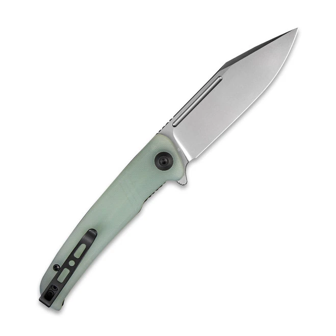 Discontinued Sencut Brazoria Folding Knife Natural G10 Handle D2 Clip Point Plain Edge Silver Bead Blast Finish SA12B 4 Discontinued Sencut Brazoria Folding Knife Natural G10 Handle D2 Clip Point Plain Edge Silver Bead Blast Finish SA12B - Image 2